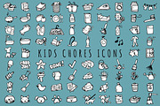 Fun Hand Drawn Kids Chores Icons Set, an Icon by Lemonade Pixel (Thumbnail 3 of 3)
