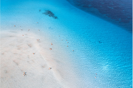 Aerial view of amazing sea coast, a Nature Photo by den-belitsky