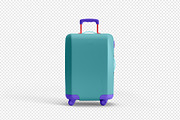 Travel Suitcase Trolley Bag Mockups, a Packaging Mockup by Illusiongraphic (Thumbnail 9 of 15)