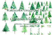 42PNG CHRISTMAS & PINE TREE CLIPART, a Seasonal Illustration by Vachira Digital Studio (Thumbnail 3 of 3)