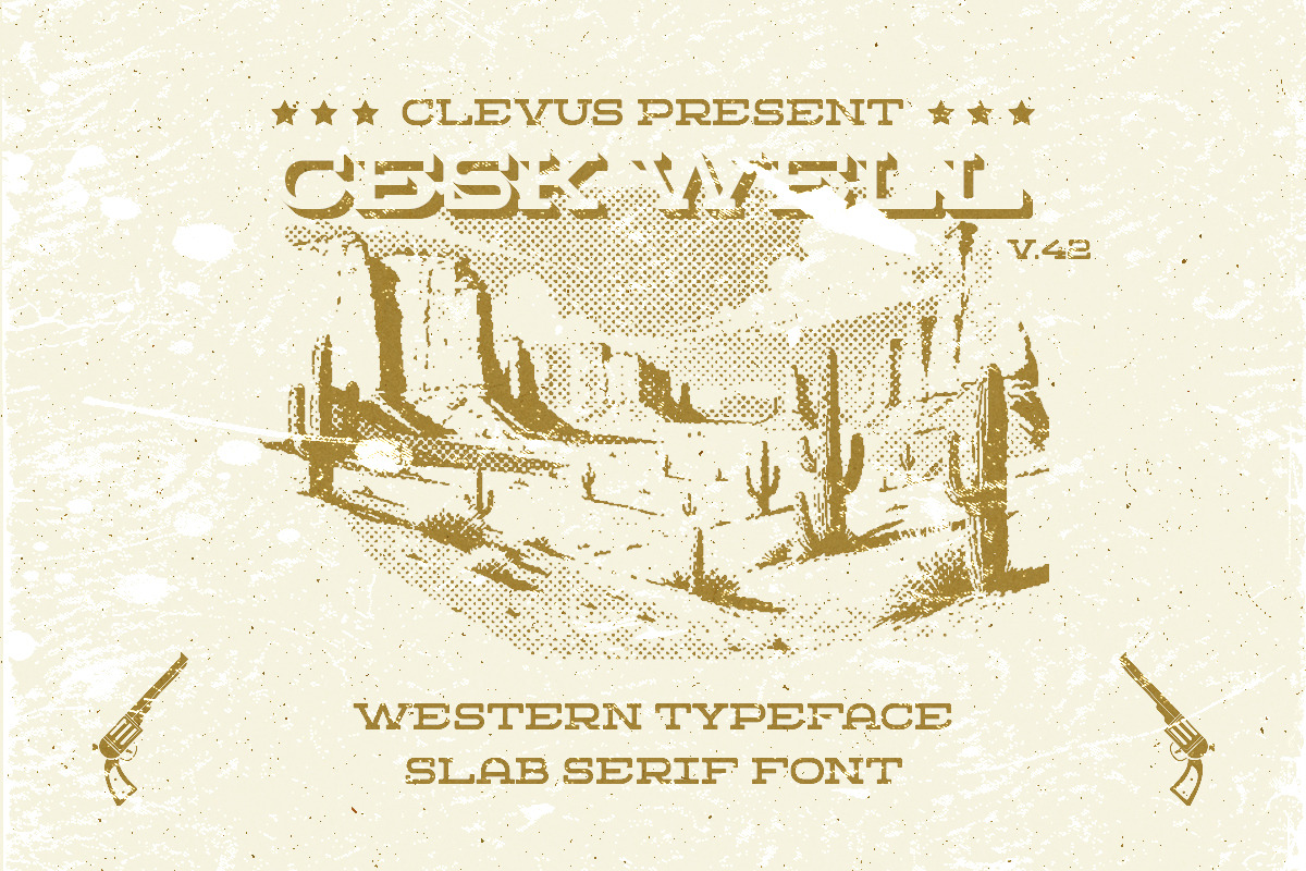 Cask Wall | A Western Font, a Slab Serif Font by ClevUs (Photo 9 of 12)