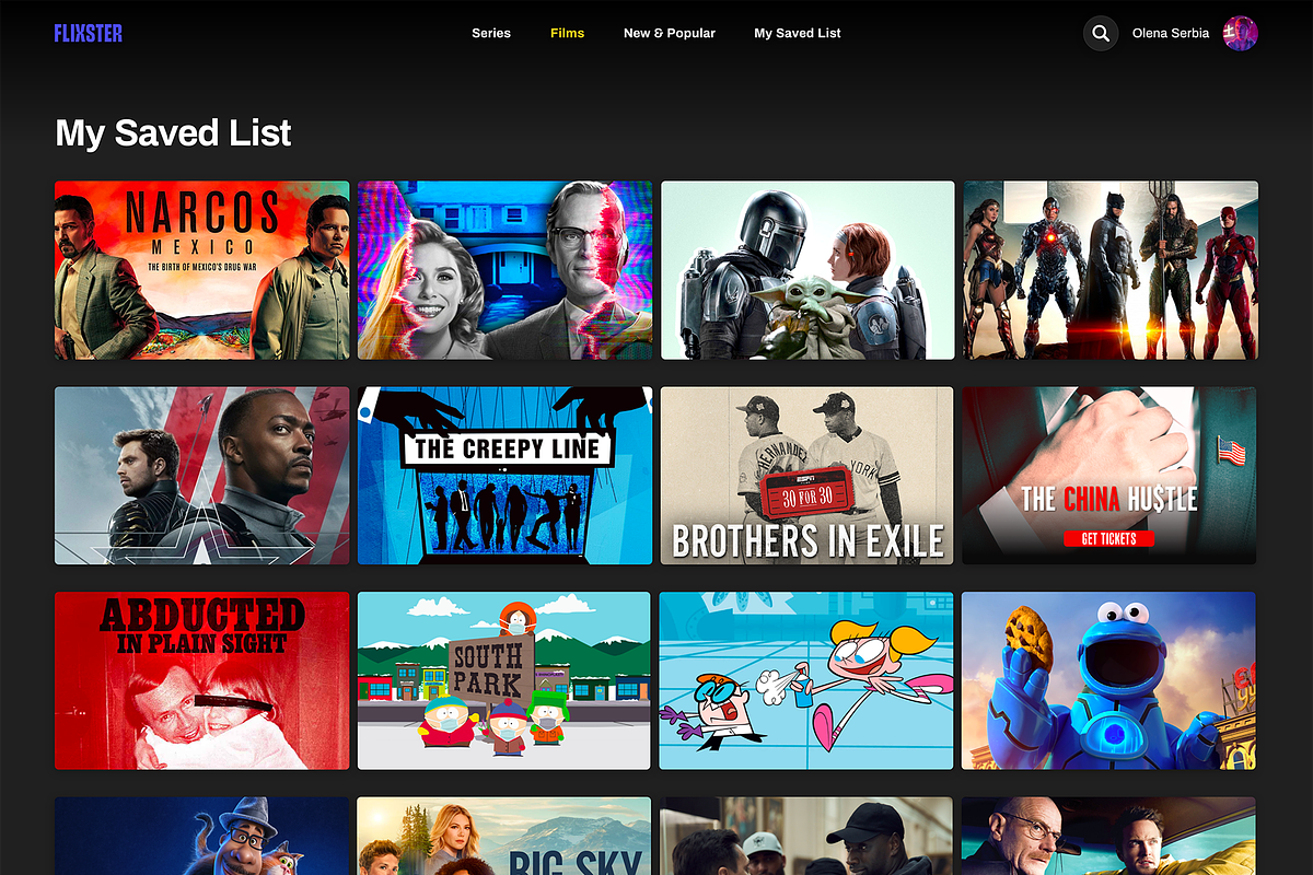 Flixster streaming service web kit, an UI Kit Template by SPACECAKE (Photo 7 of 15)