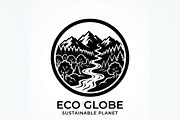 60 Eco Globe Landscape Silhouette, a Technology Illustration by Amazin_art (Thumbnail 9 of 49)
