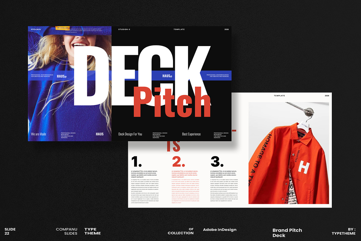 Pitch Deck Presentation Template, a Presentation Template by Aura Agency (Photo 1 of 8)
