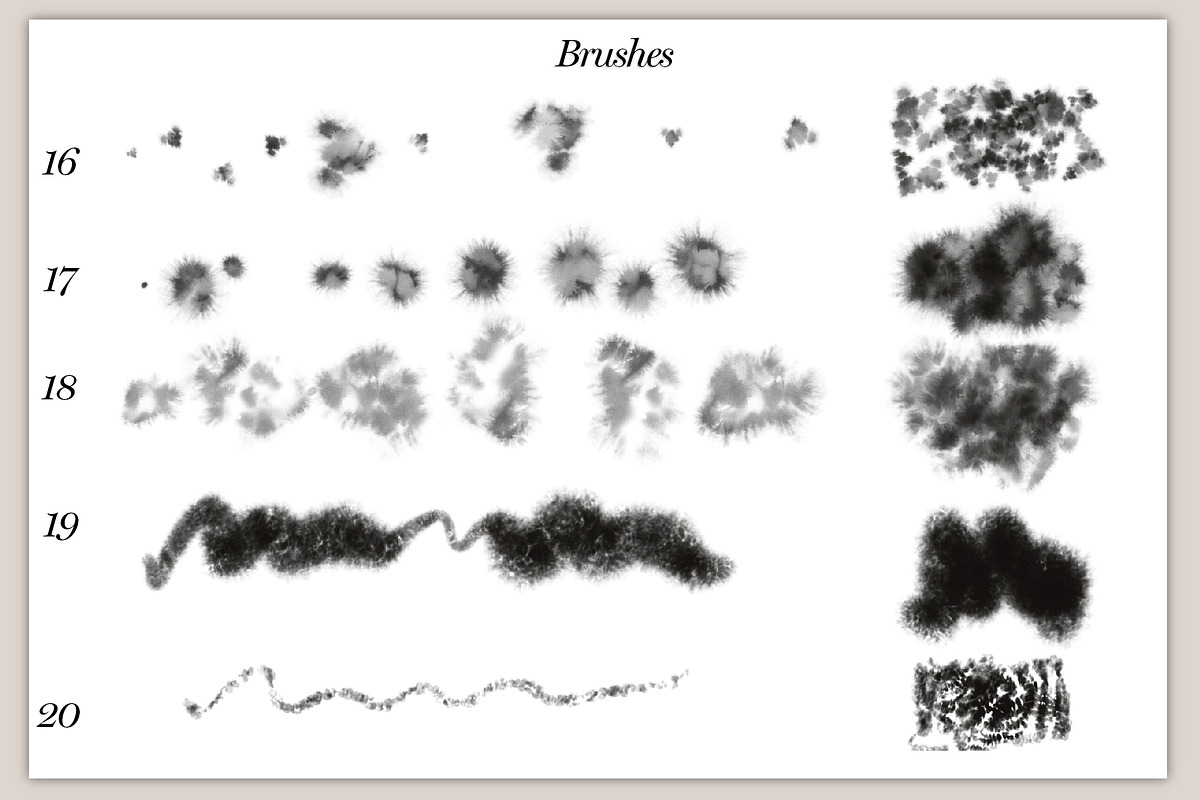 40 Paint brushes for procreate, a Brushes & More by The_Brush_Shop (Photo 6 of 11)