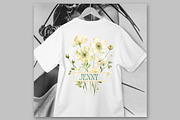 White Flowers Clipart Rustic Flowers, a Decorative Illustration by LeCoqDesign (Thumbnail 4 of 5)