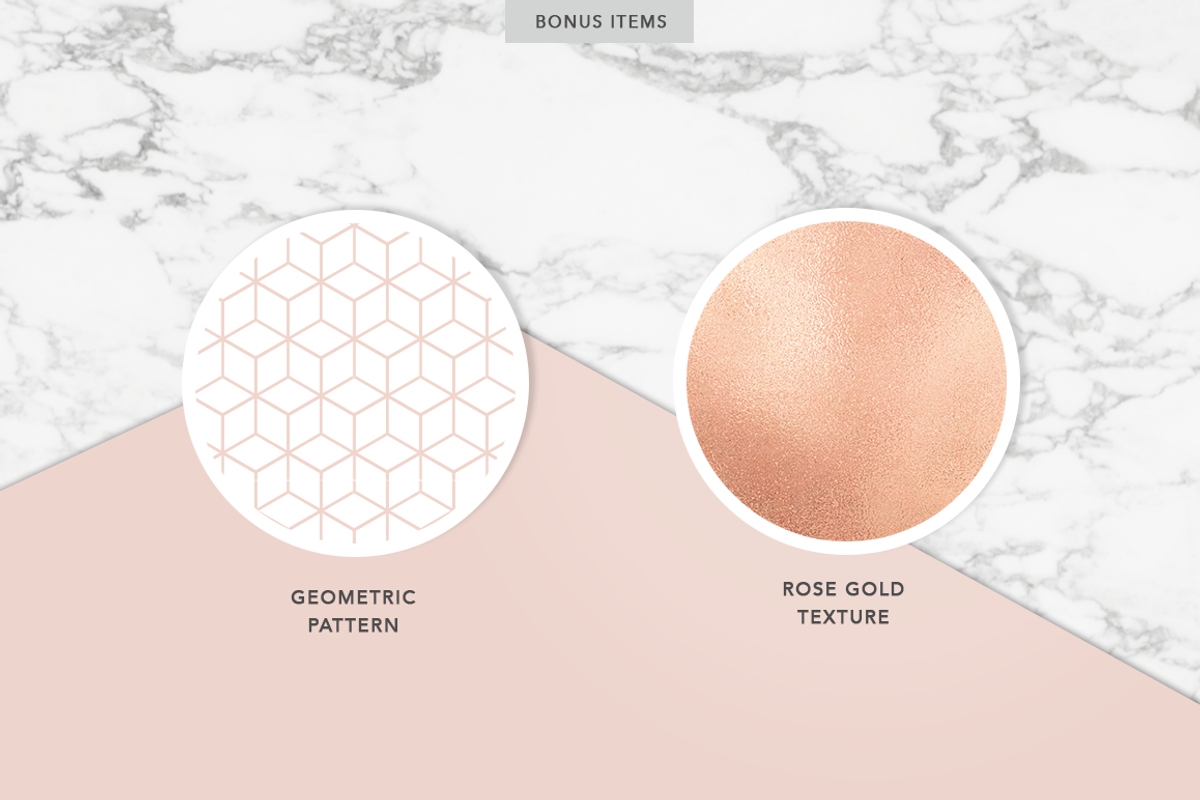ROSE GOLD | Identity Kit, a Stationery Template by Marigold Studios (Photo 6 of 7)