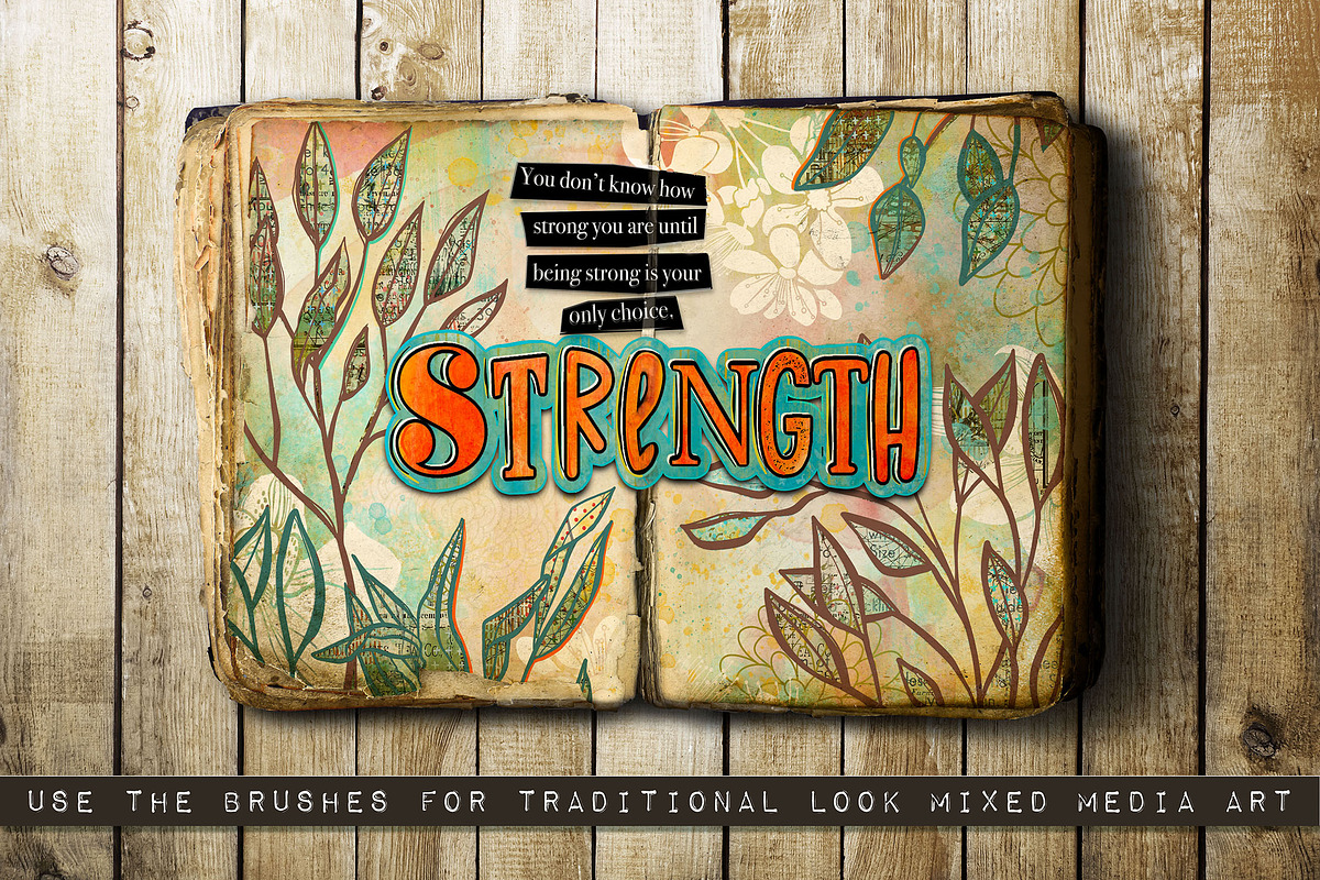 2 Color Procreate Pattern Brushes, a Brush Add-On by DeloresArt (Photo 9 of 10)