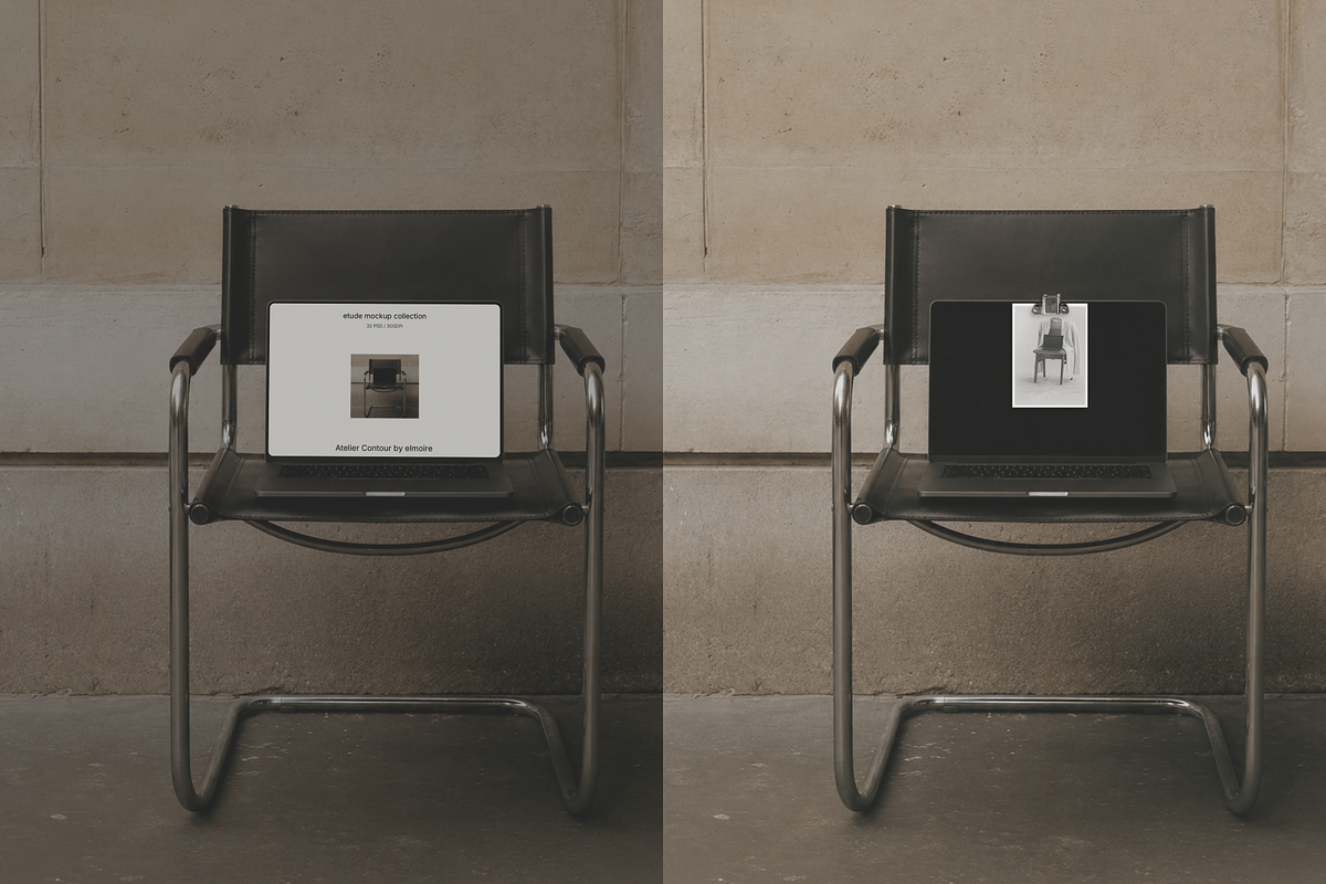 Editorial Branding Mockup Collection, a Mac Mockup by Atelier Contour (Photo 6 of 9)