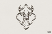 Deer Head PNG, Vintage Wildlife Art, an Illustration by SharpMarketplace (Thumbnail 1 of 4)