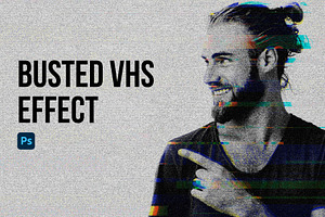 VHS Static Photoshop Effect