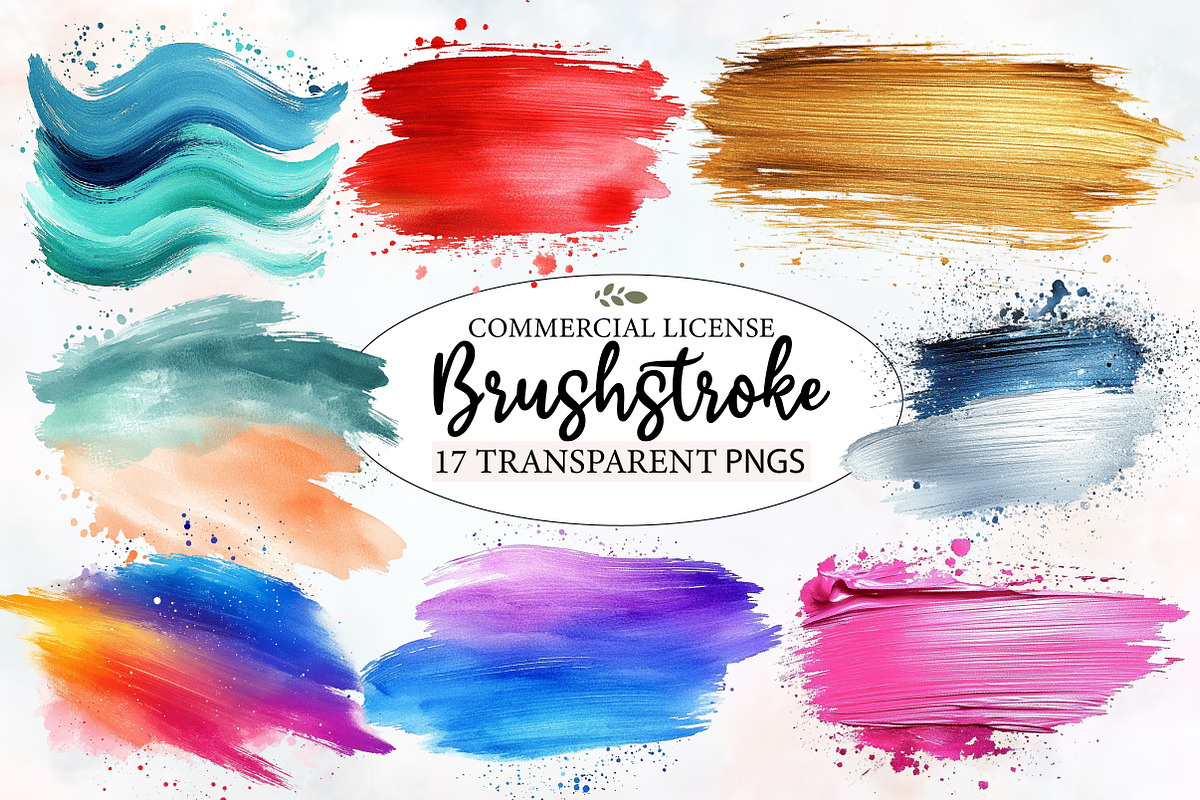 Watercolor Brushstroke Png, an Illustration by Designworld (Photo 1 of 5)