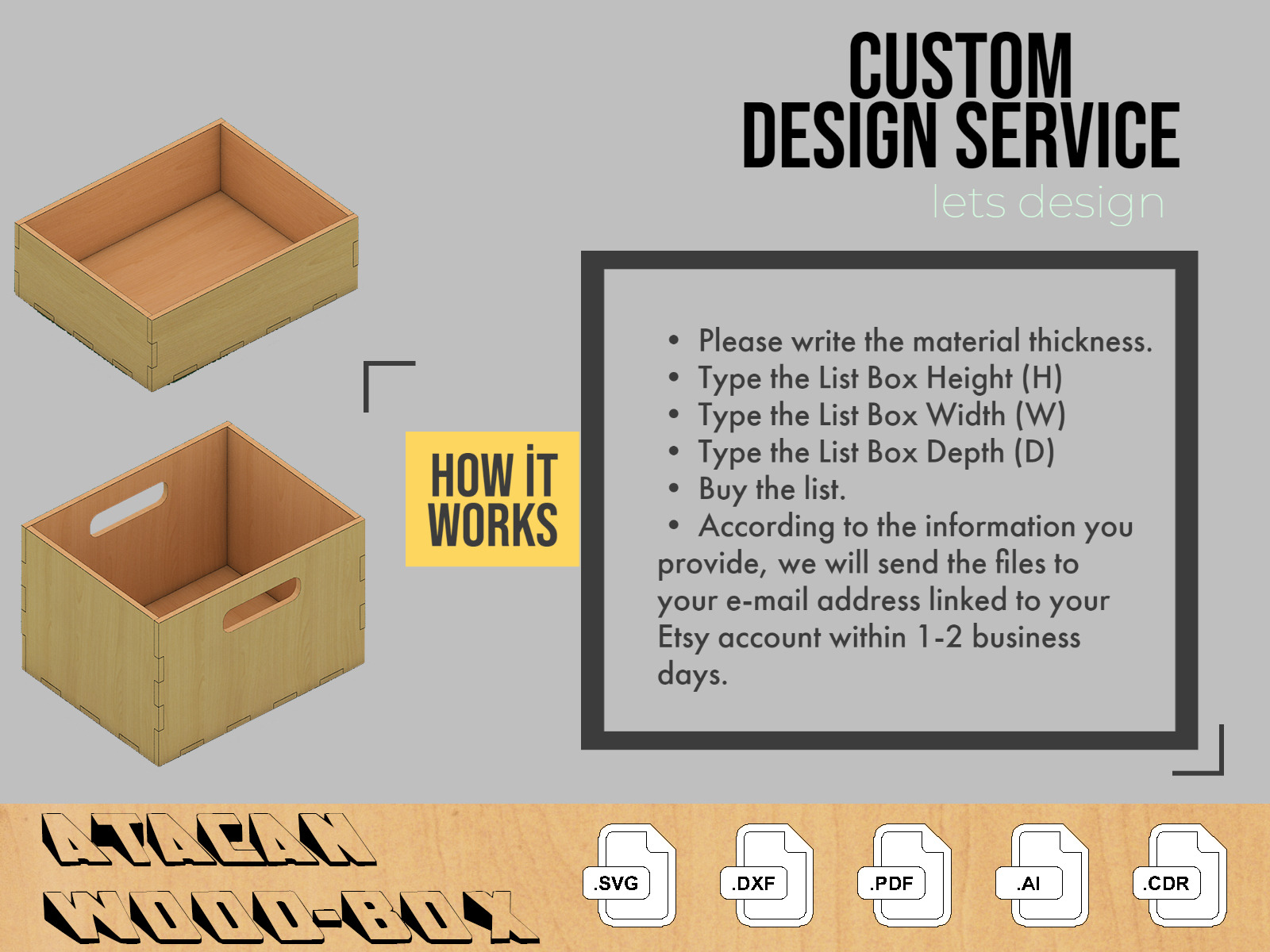 Personalized Box Design service Graphics Creative Market