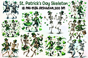 St. Patrick's Day Skeleton Heart Cli, an Illustration by Sublimation Artist (Thumbnail 1 of 4)