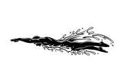 Swimming Sport Silhouette Vector Bun, an Illustration by jahid234 (Thumbnail 24 of 51)