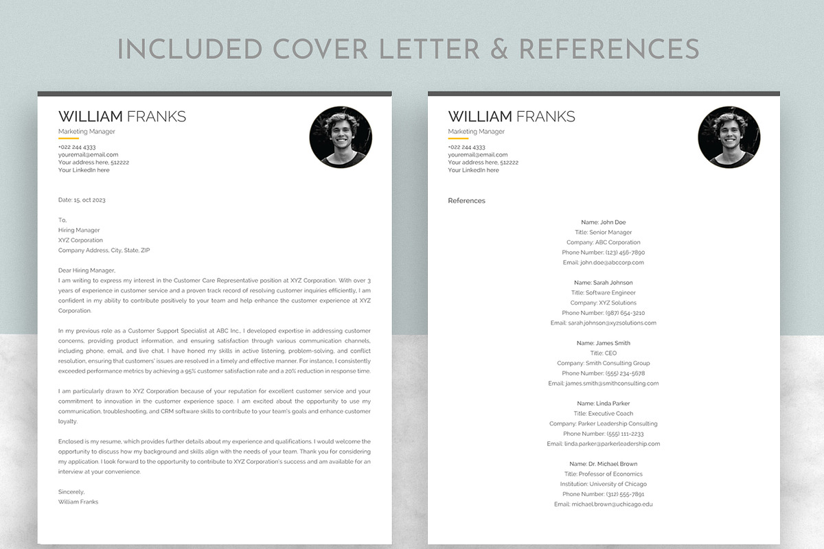 ATS Resume Template, a Resume Template by Anjum Ilyas (Photo 7 of 8)