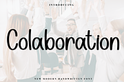 Colaboration, a Script Font by FreshTypeINK (Thumbnail 1 of 8)