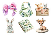 Baby Shower Boho Nursery Clipart, an Illustration by Daily.Designs (Thumbnail 5 of 5)