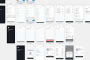 Mobile Wireframe Flows Kit for Figma, a Wireframe Template by Fantastic Greg (Thumbnail 5 of 7)
