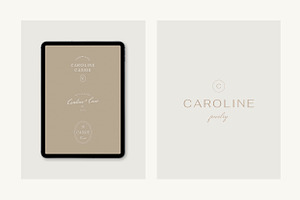 Caroline Minimal Logo Kit Ai,Eps,Psd