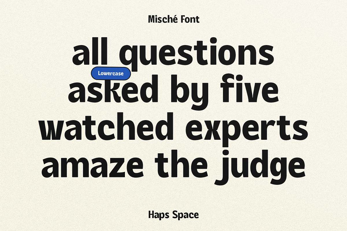 HS Mische - Retro Display Font, a Font by Haps Space (Photo 5 of 19)