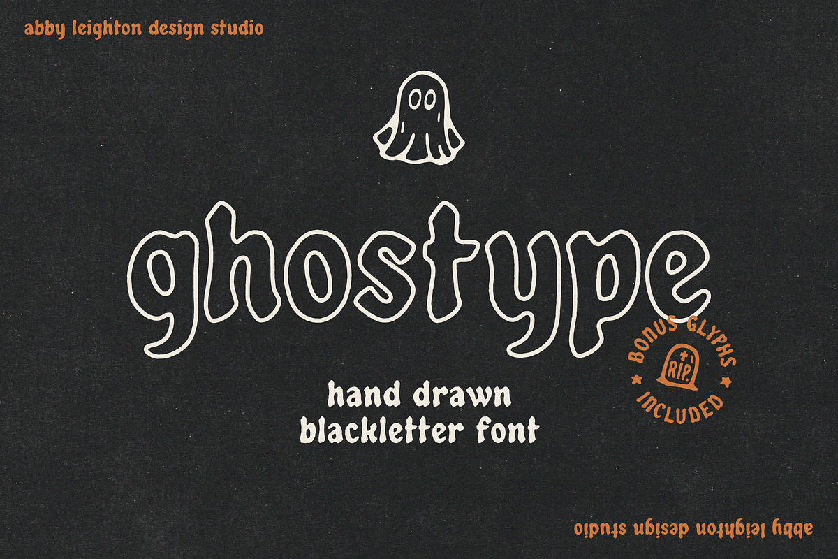 GHOSTYPE by Abby Leighton, a Blackletter Font by Abby Leighton Studio (Photo 1 of 4)