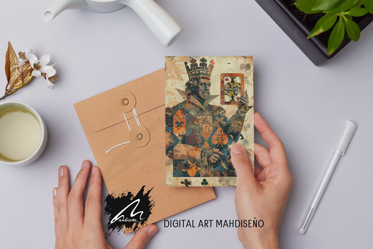 Whimsical Queen and King Scrappapers, a Person Illustration by Digital Art Mahdiseño (Photo 9 of 10)