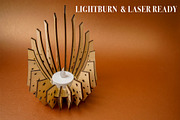 Candle Holder Star 4 Laser Cutter., an Object Graphic by MaramadeLaser (Thumbnail 1 of 5)