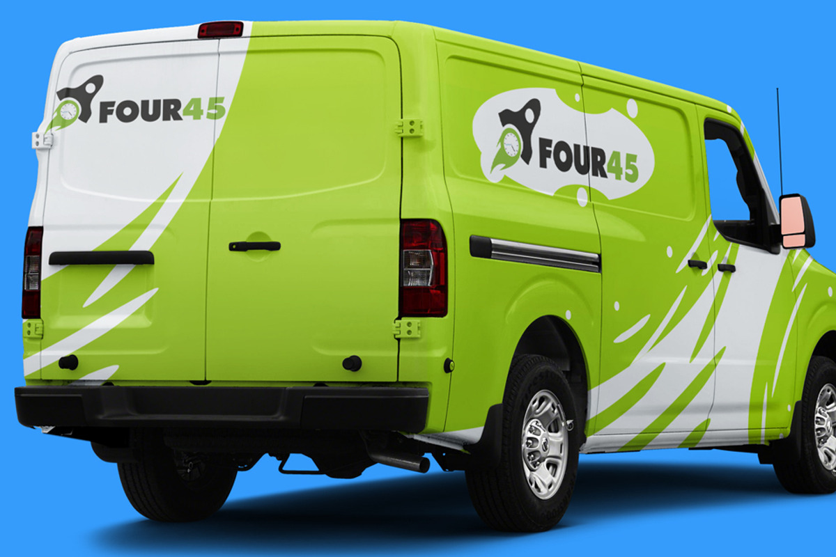 Four45 Delivery Logo, a Branding & Logo Template by Emdaduljs (Photo 2 of 5)