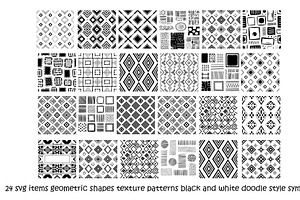 24 svg abstract shapes pattern, a Pattern Graphic by SketchArtStudio
