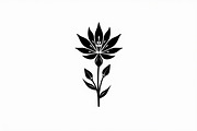 Black Floral Silhouette Set, an Illustration by balal (Thumbnail 13 of 21)