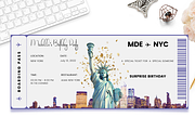 Editable Boarding Pass Template, a Card Template by YasdeyDesigns (Thumbnail 2 of 8)