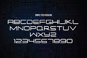 Simple Tech, a Sans Serif Font by Atj.std (Thumbnail 6 of 12)