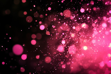 Twinkling pink particles create a me, a Photo by Iftikhar Alam