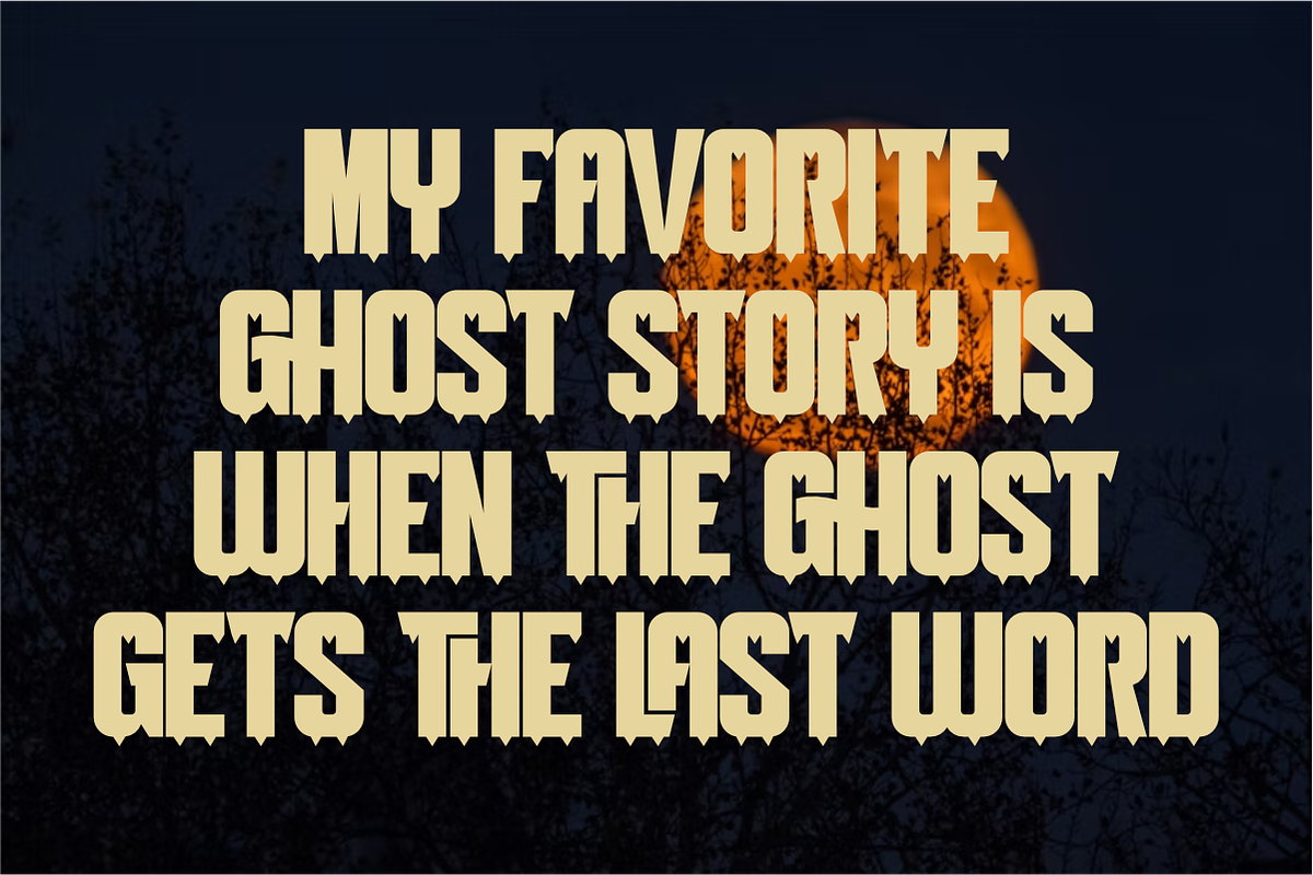 Spooky Ghost - Halloween Display, a Sans Serif Font by Pian45 Studio (Photo 10 of 10)