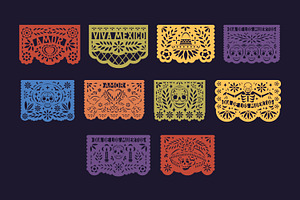 Festive Mexican Papel Picado Lace