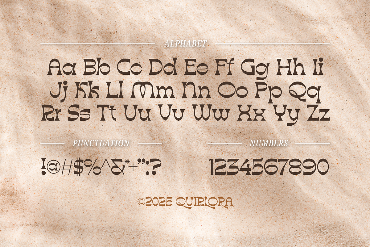 Quirlora Expressive Display Typeface, a Serif Font by Graphue (Photo 4 of 9)