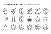 Square line icons, an Outline Icon by Howcolour (Thumbnail 72 of 85)