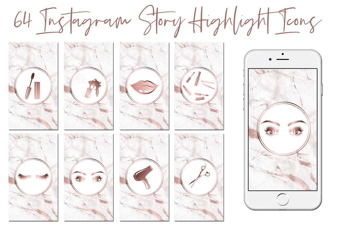 Instagram Story Highlight Icons 002b, a Social Media Template by savanamm design (Photo 1 of 2)
