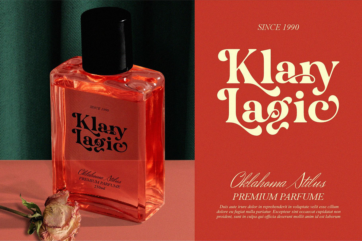Saglary || Vintage Retro Serif Font, a Serif Font by Ermedia Studio (Photo 3 of 10)