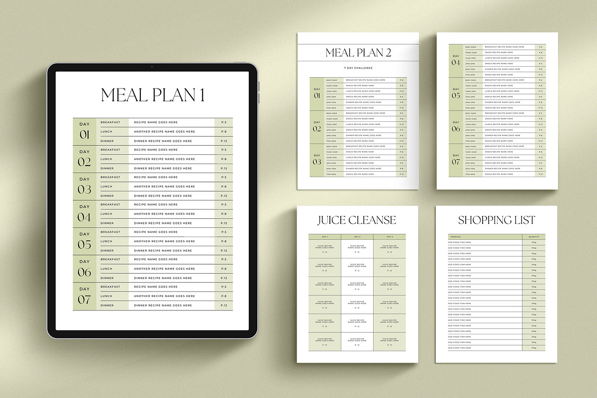 Health + Nutrition Challenge CANVA, a Magazine Template by Studio Loire (Photo 11 of 20)