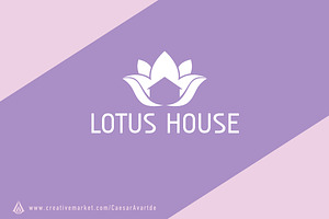 Lotus House Logo Template