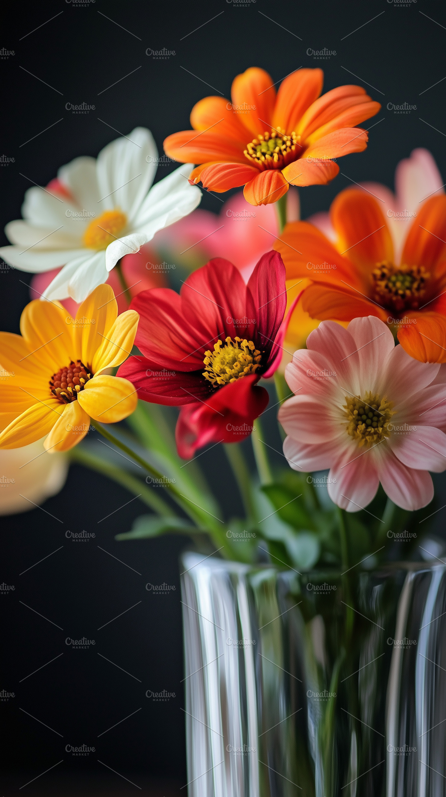 Bouquet of multicolored flowers, a Nature Photo by MistyDay