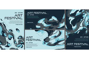 Abstract Posters For Art Festival