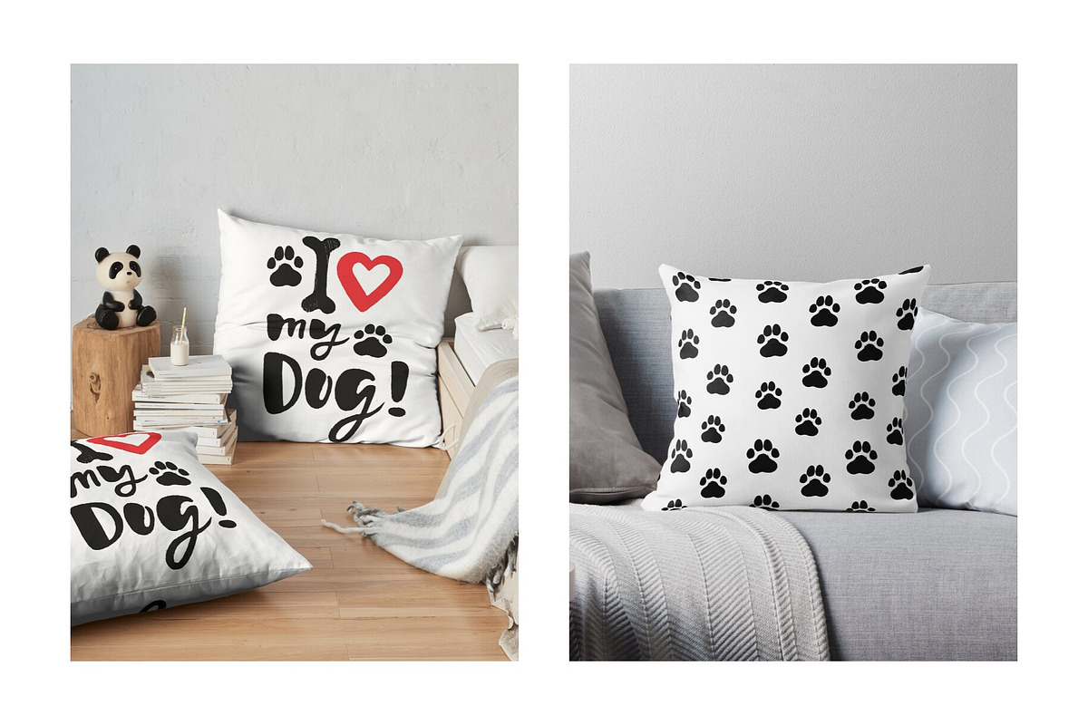 Love my dog Collection, a Pattern Graphic by MarynArts (Photo 6 of 8)