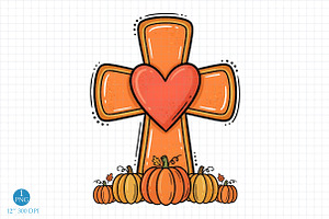 Thanksgiving Pumpkin PNG, Jesus, an Object Illustration by Libby Wishes