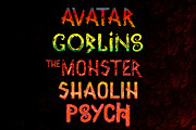Wrathobia Display Font, a Symbol Font by pixaroma (Thumbnail 4 of 17)