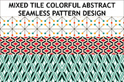 MIXED TILE ABSTRACT COLRFUL SEAMLESS, a Pattern Graphic by Brainware Graphic (Thumbnail 1 of 10)