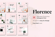 Florence Animated Instagram Posts, a Social Media Template by desvibes (Thumbnail 1 of 9)
