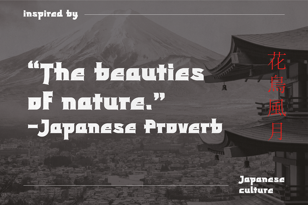 Shizuko - Modern Japanese Display, a Serif Font by HipFonts (Photo 5 of 8)